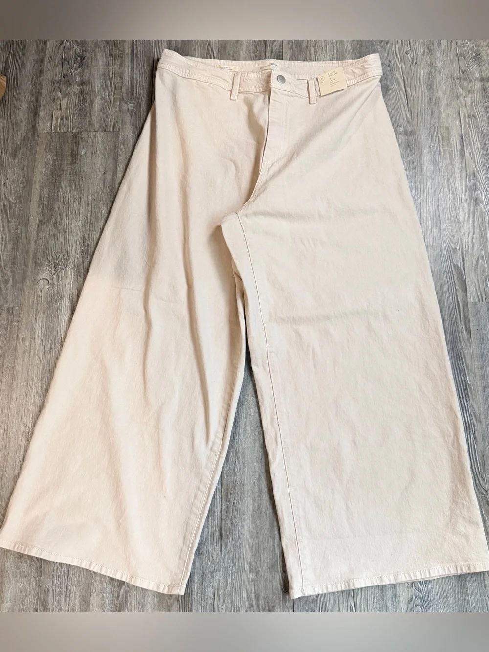 Universal Thread Men's Wide-Leg Chinos in Light Cream
